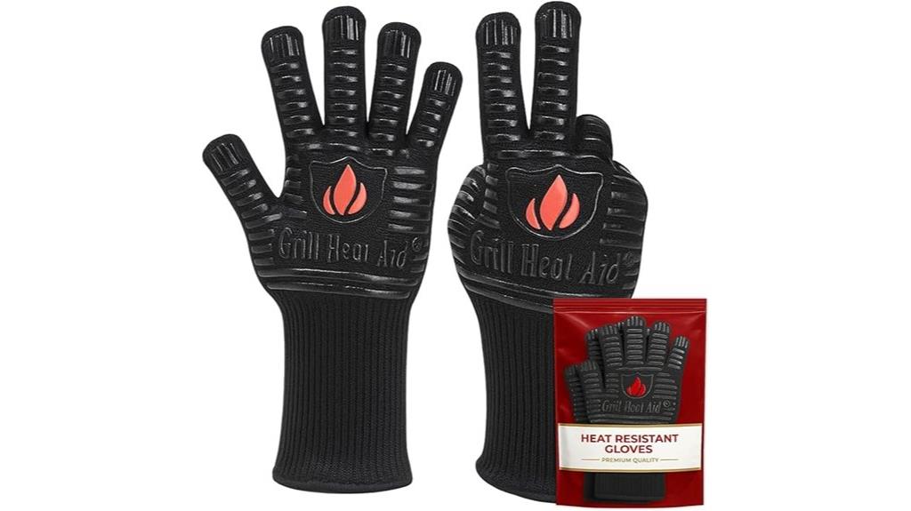 heat resistant grilling gloves