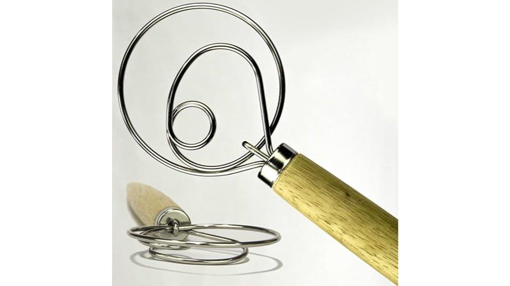 large stainless steel dutch whisk