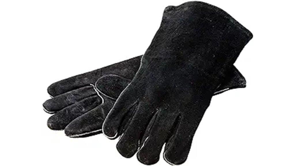 leather 18 inch cooking gloves