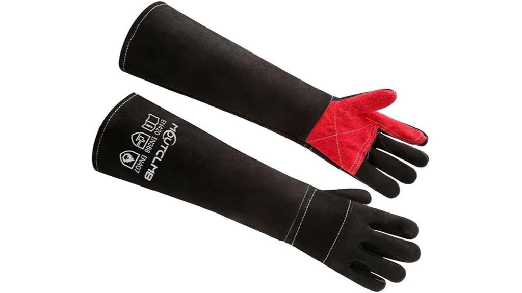 long heat resistant welding gloves