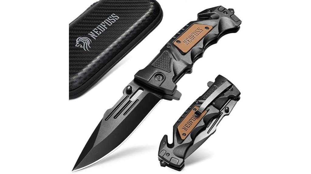 mini folding survival knife