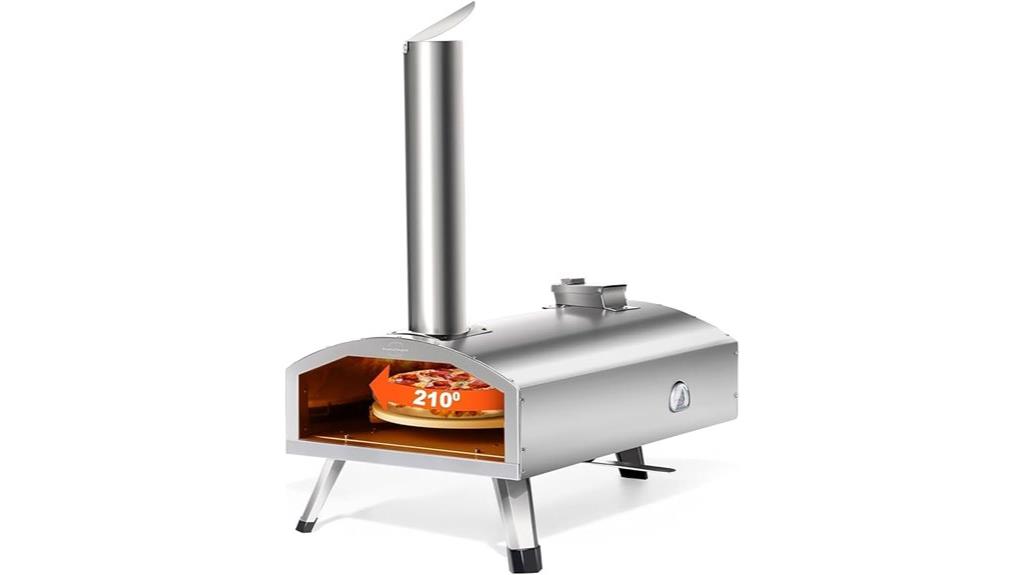 multi fuel 12 inch silver oven