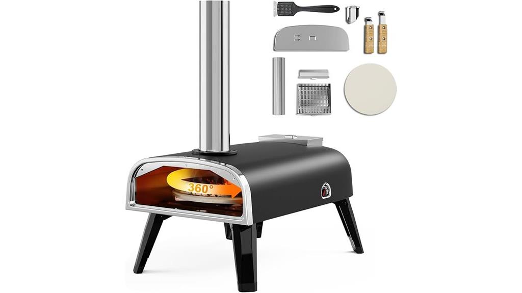 outdoor pellet pizza oven