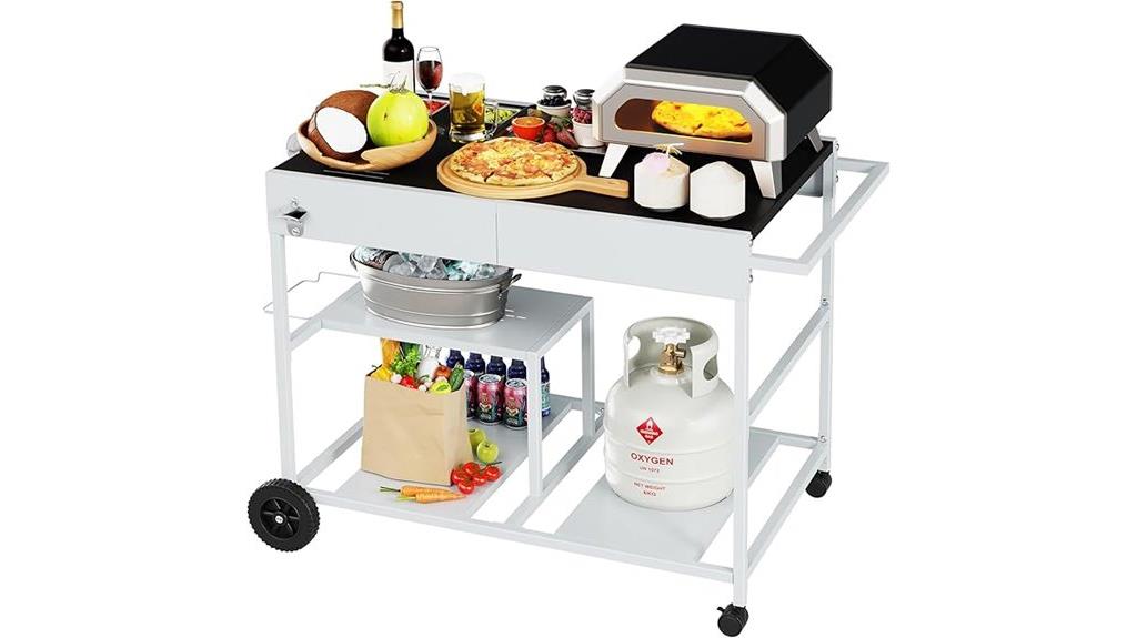 outdoor pizza oven stand