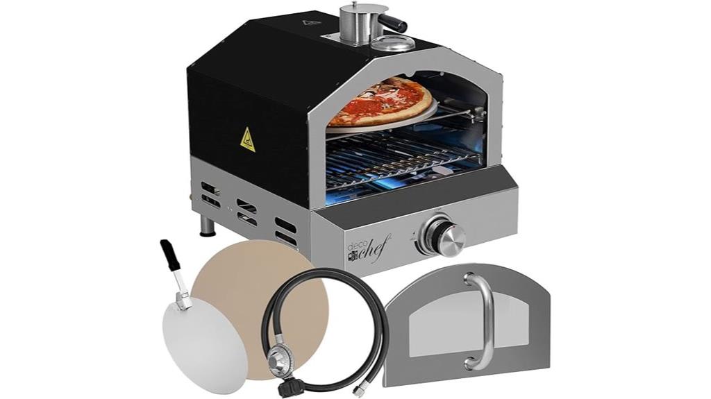 outdoor propane pizza grill