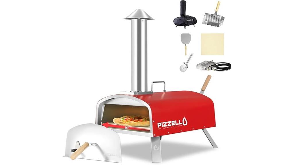 outdoor stainless pizza oven