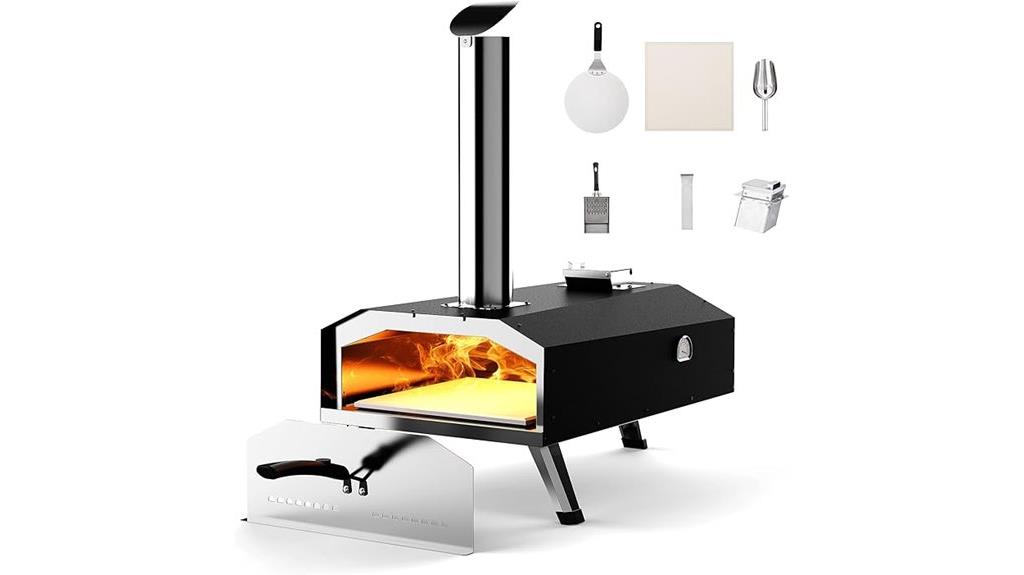 outdoor wood fired pizza oven