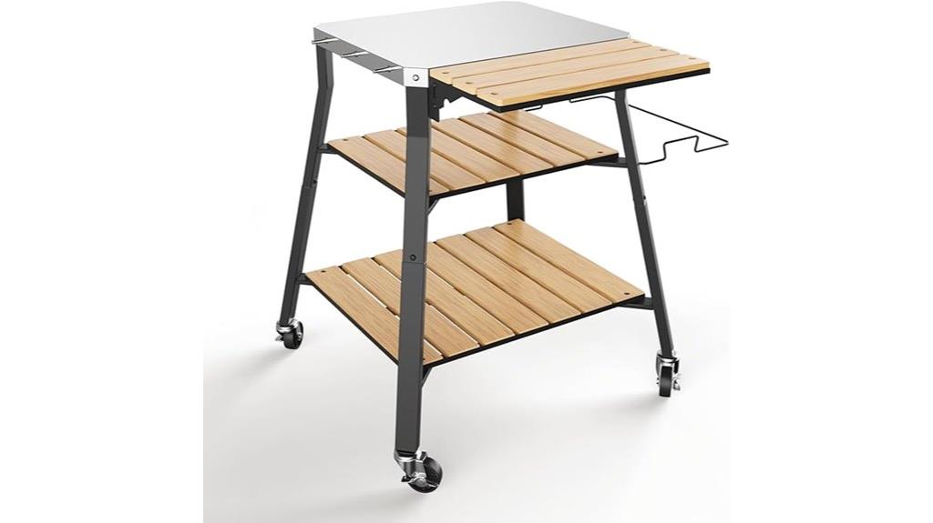 pizza oven stand shelf