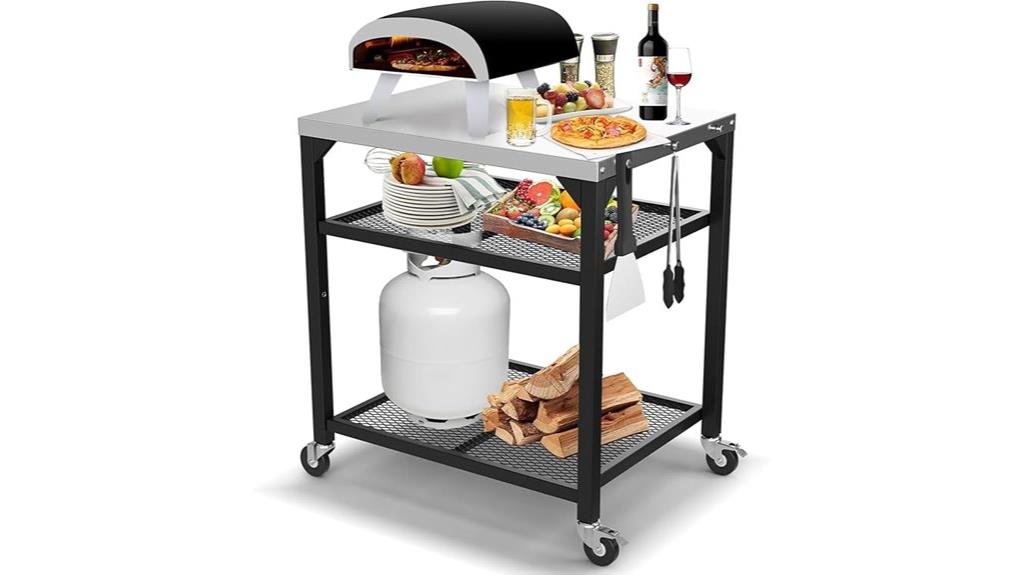 pizza oven table options