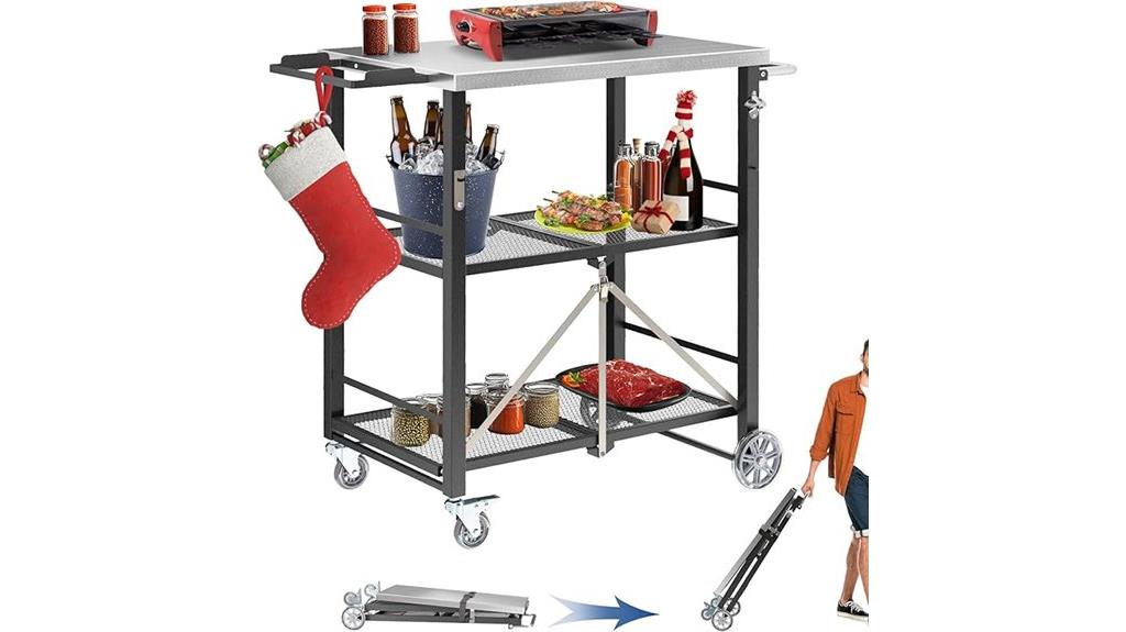 portable stainless steel bbq