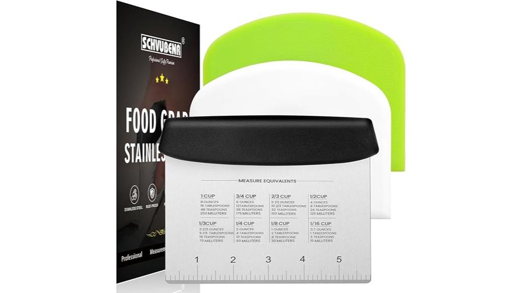 premium dough scraper set