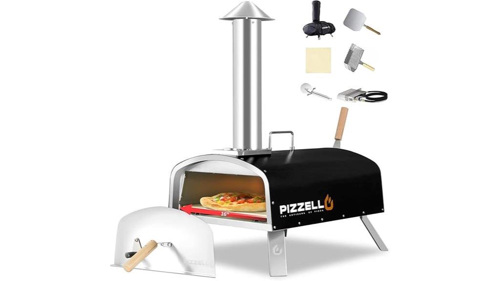 propane gas wood fired oven