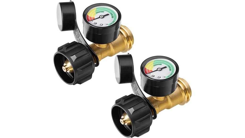 propane tank gauge set