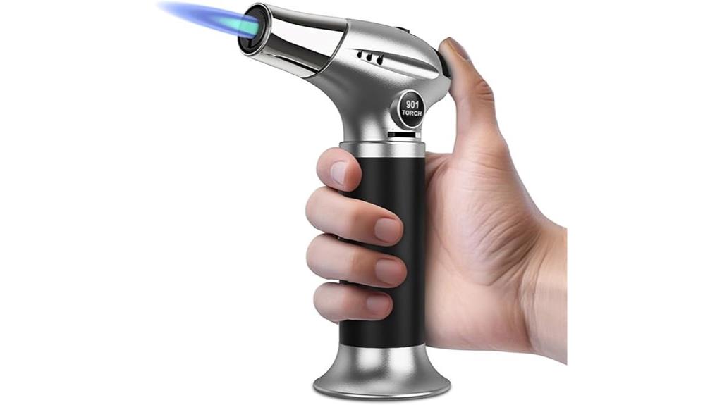 refillable butane torch lighter