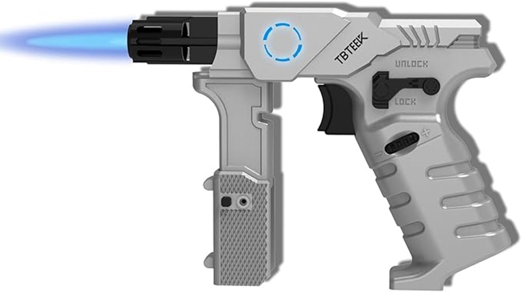 refillable torch with safety