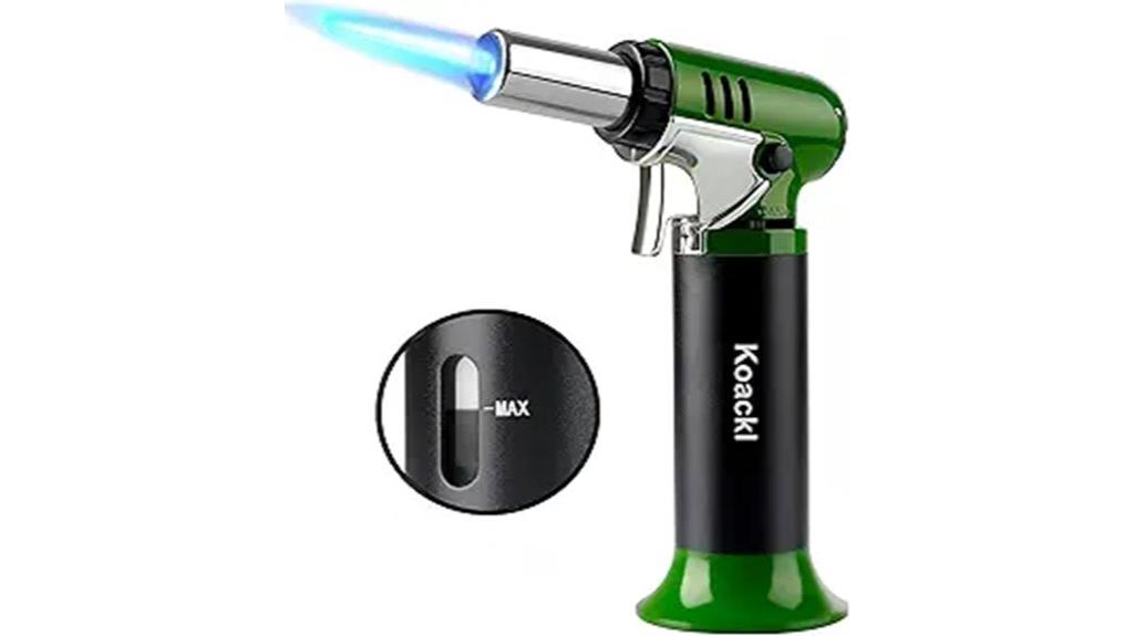 refillable torch with safety