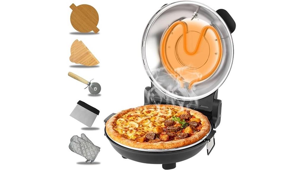 retro 12 inch electric pizza