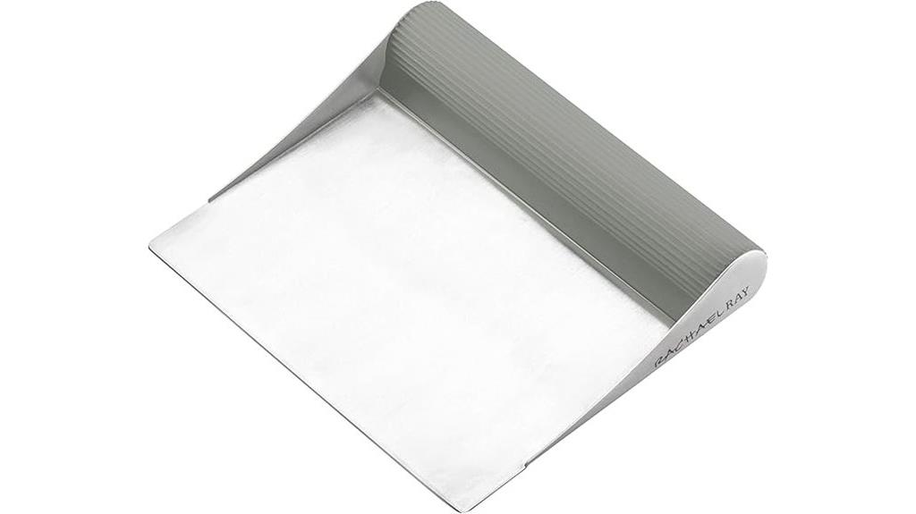 sea salt gray pastry scraper