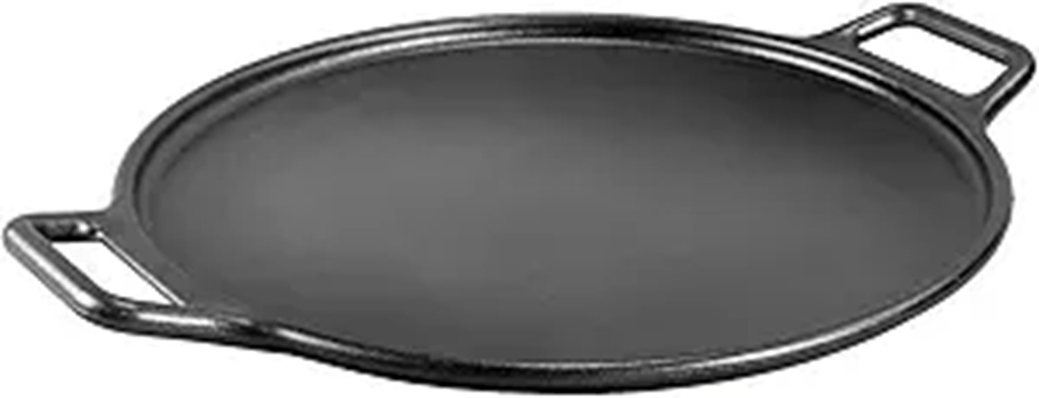 seasoned cast iron pizza pan