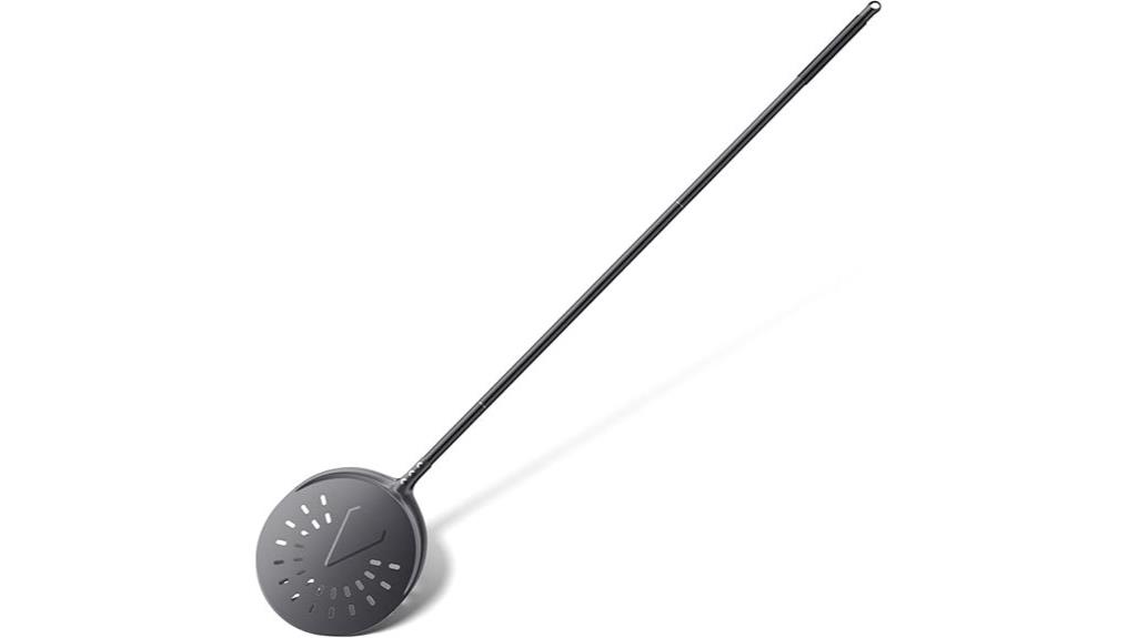 small aluminum perforated pizza peel