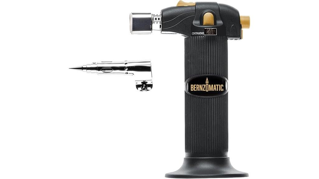 small black butane torch