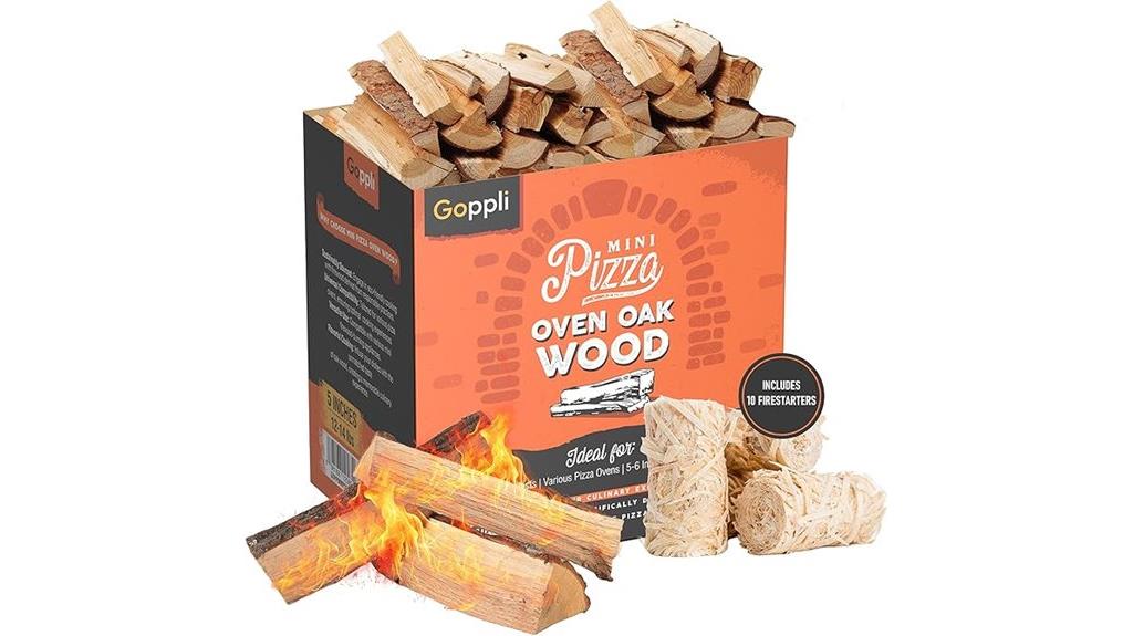 small oak powered pizza oven
