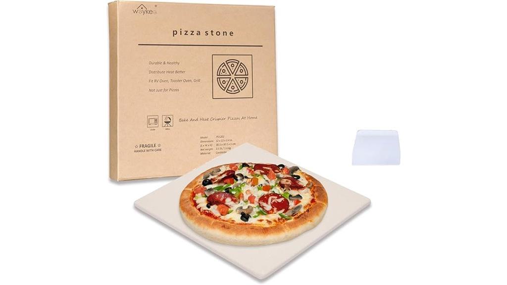 square 12x12 pizza stone