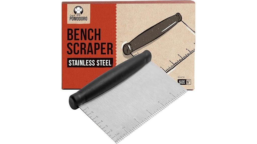 stainless steel bench scraper