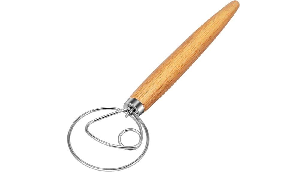 stainless steel dough whisk