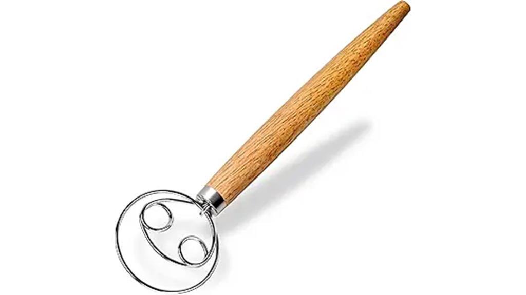 stainless steel dough whisk
