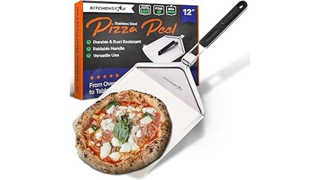 stainless steel folding pizza peel