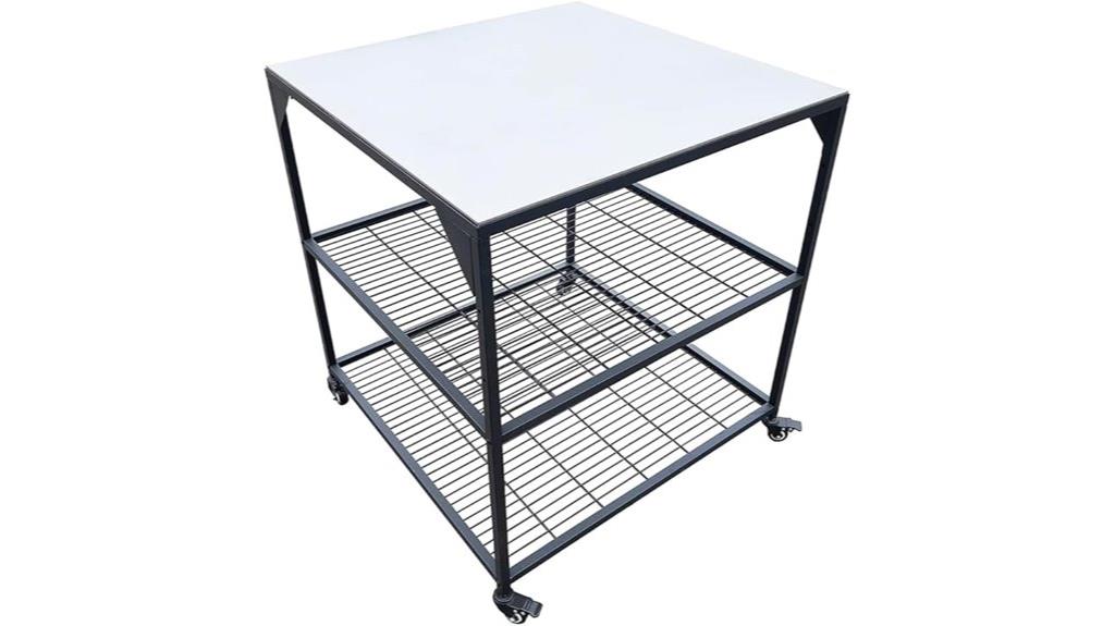 stainless steel pizza cart