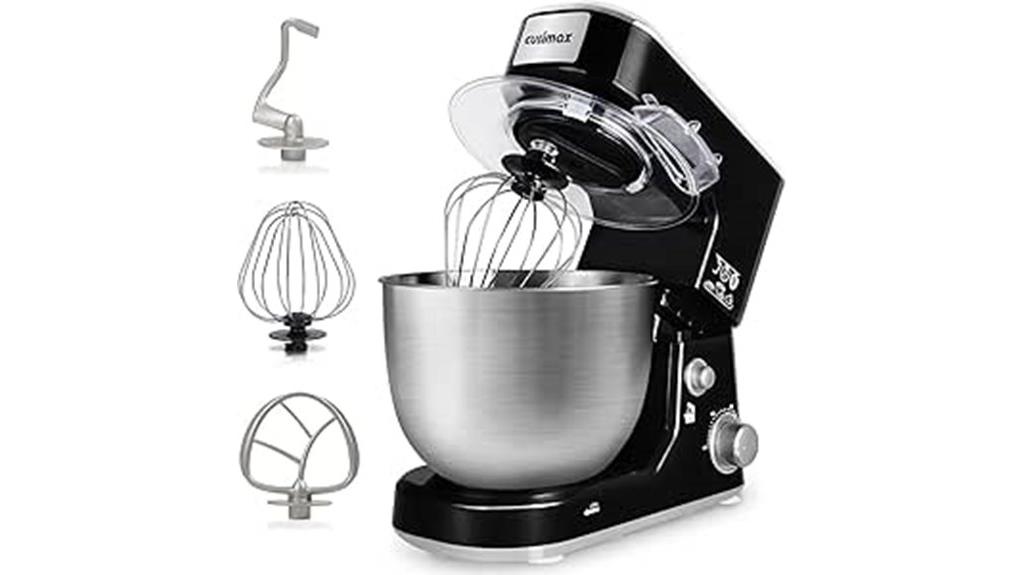 stand mixer with stainless steel bowl