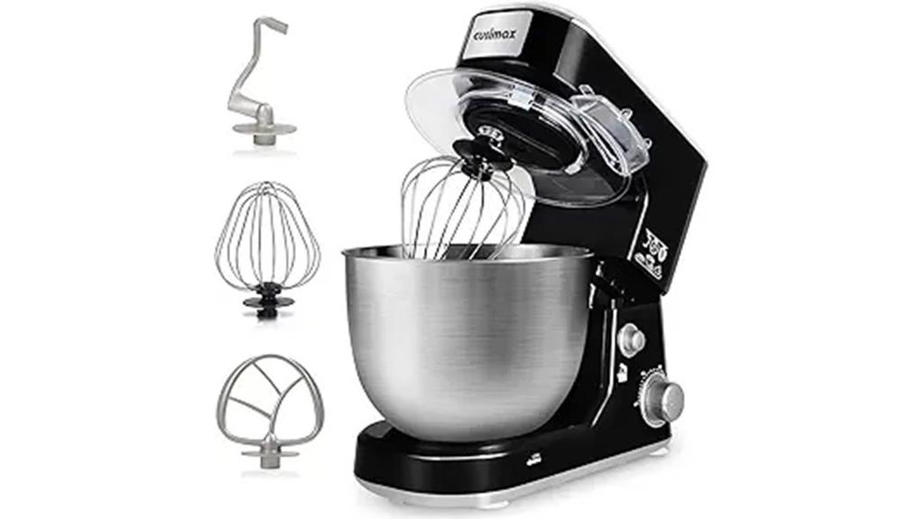 stand mixer with stainless steel bowl