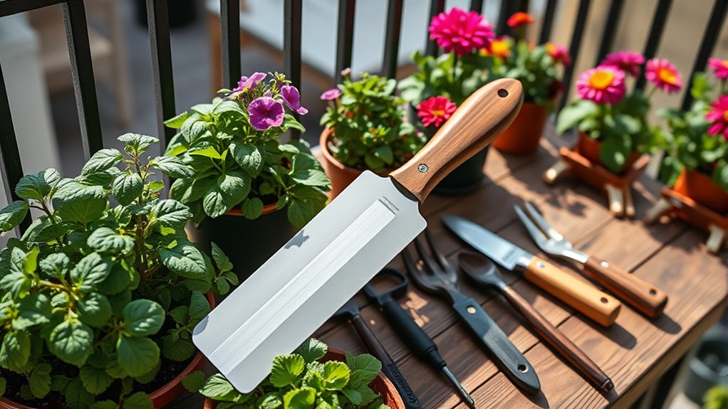 top balcony garden bench scrapers
