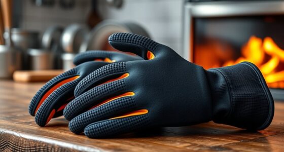 top double handle heat resistant gloves
