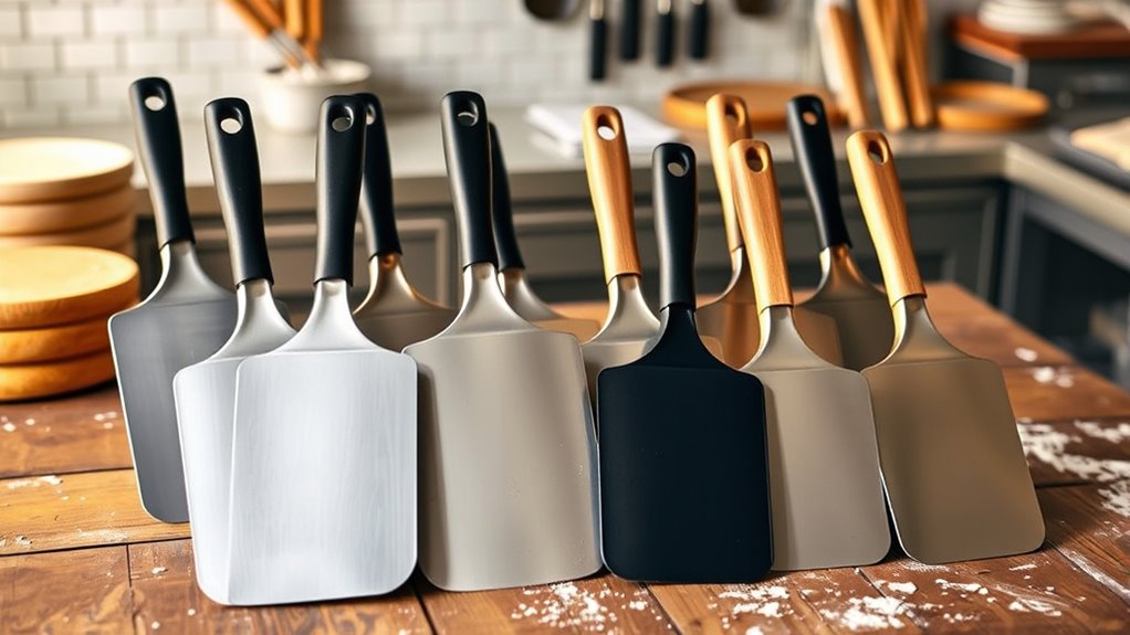 top double handle pizza peel sets