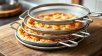 top double handle pizza screens