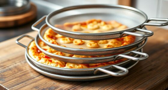 top double handle pizza screens