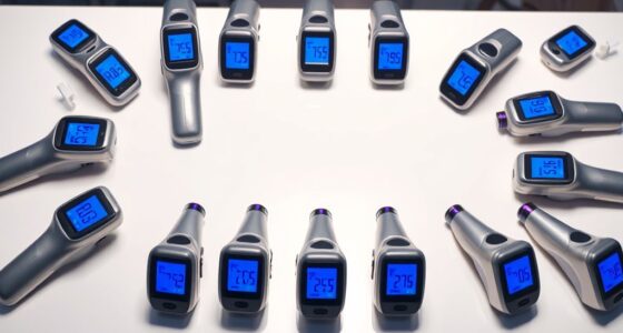 top folding infrared thermometers