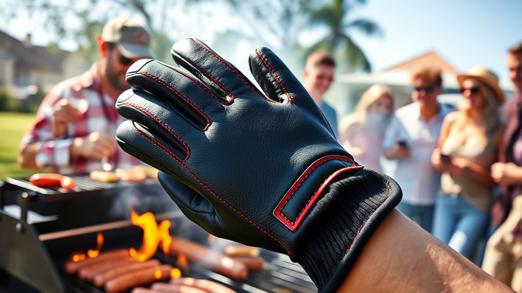 top high heat tailgating gloves