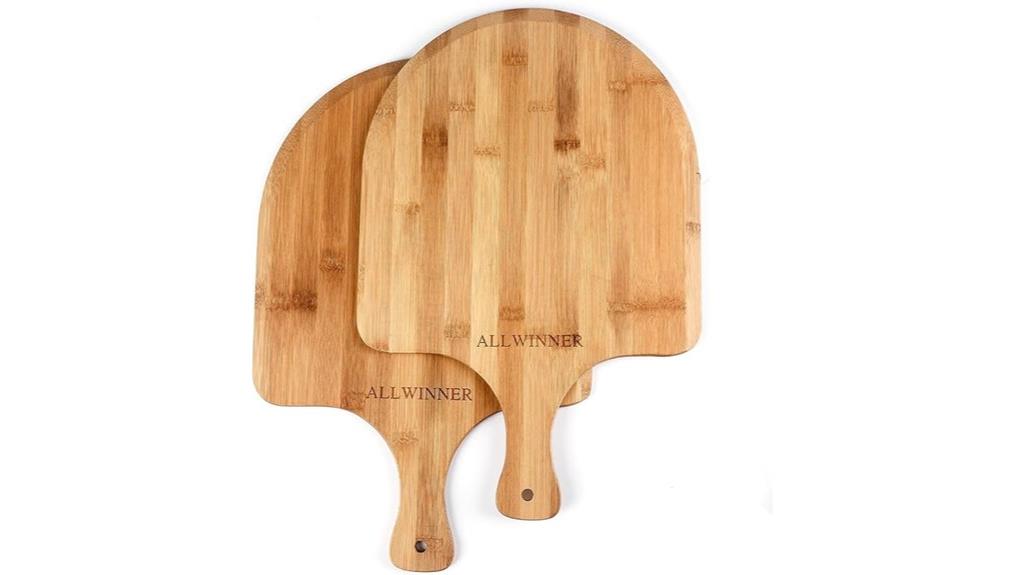 two 12 inch bamboo peels