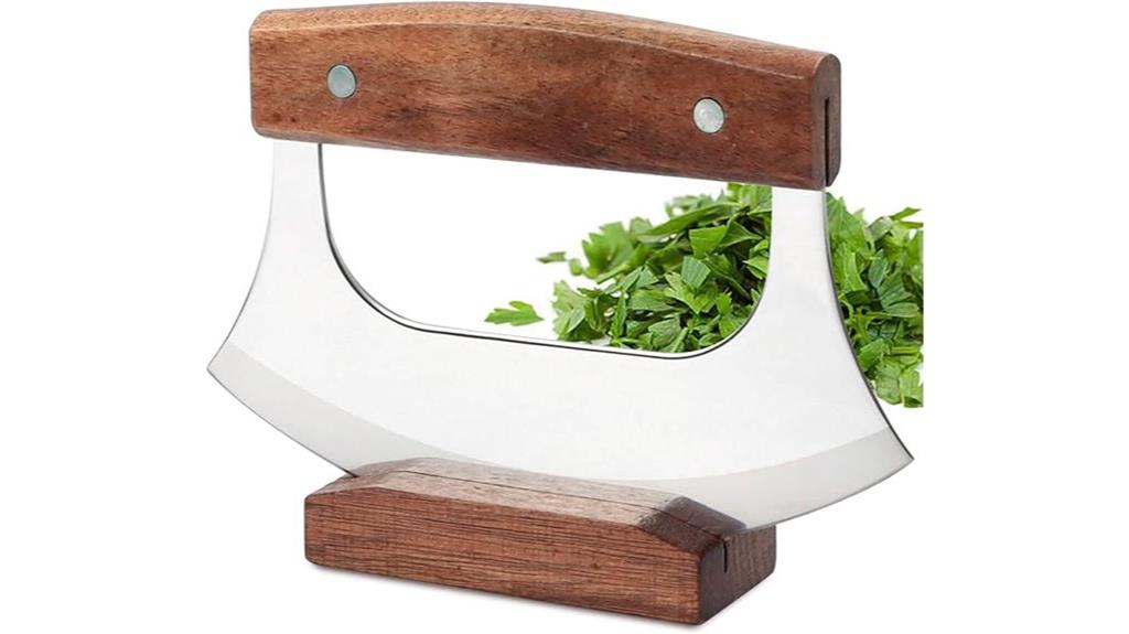 ulu knife with stand