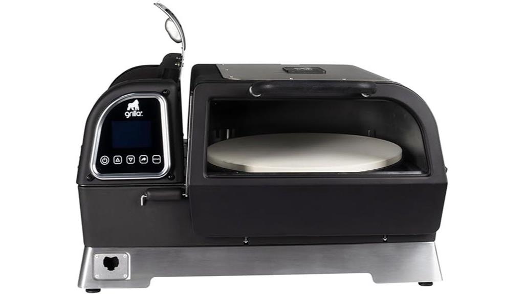 wifi controlled rotating pizza oven