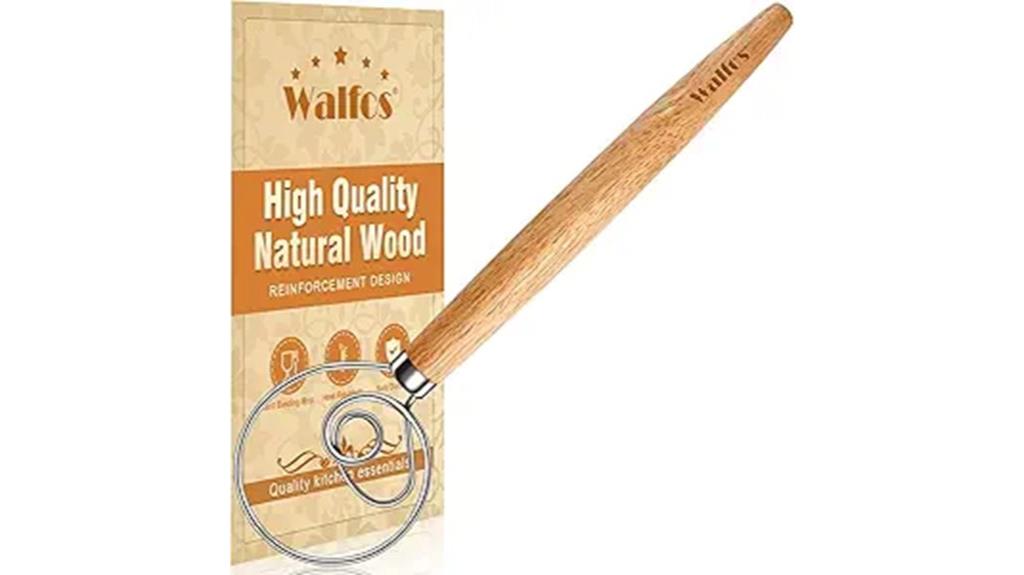 wooden danish dough whisk