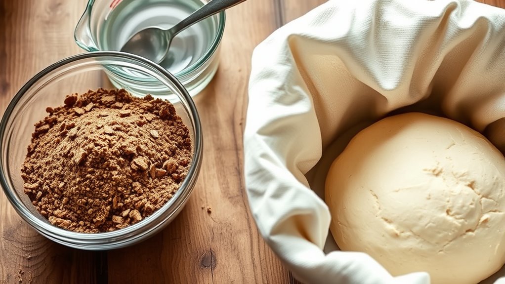 adjust hydration and fermentation