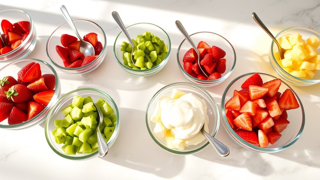 arrange toppings for guests