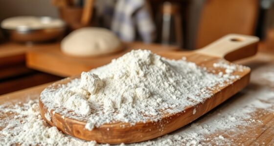 avoid excess flour bitter taste