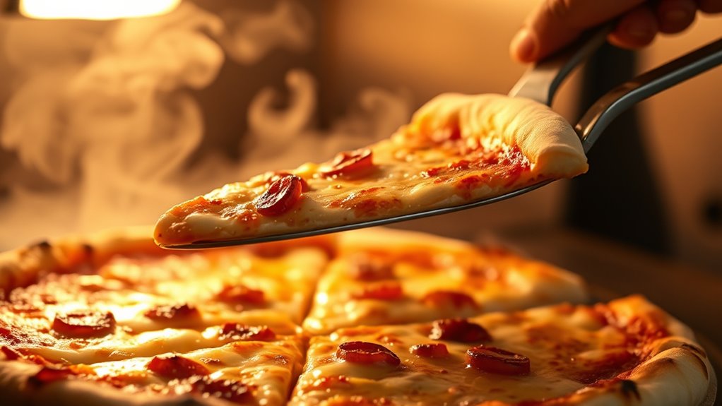 check pizza doneness visually