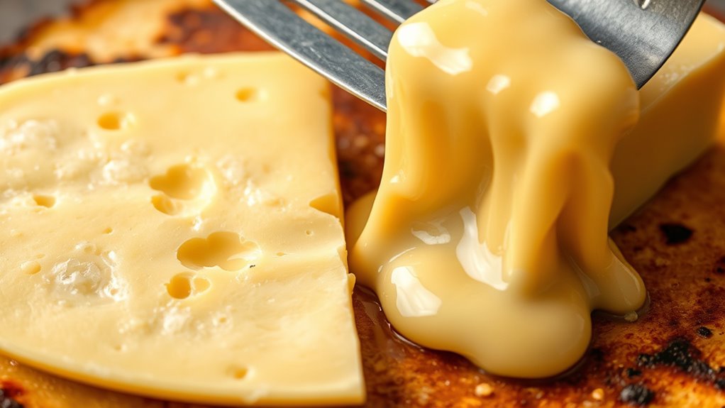 cheese fat enhances melting